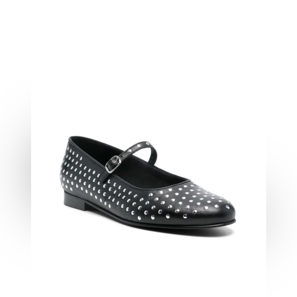 ALOHAS Lucien studded mary jane ballet flats leather black sz 40 9.5 10